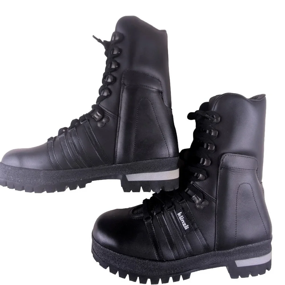 Kunzli Men's Black Combat Boots Orthopedic Ankle Stabilizer Size 7 Swiss‎ Made